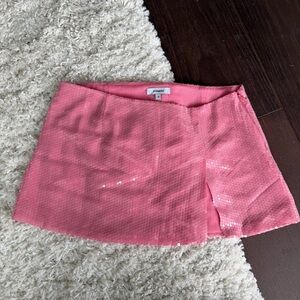 Miaou Micro Mini Skirt — Pink Sequin